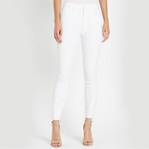 New MOTHER High Waisted Looker Ankle Fray in Fairest of Them All Size 27